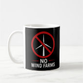 Mug Pas d'éoliennes - Pas de parcs éoliens (Gauche)