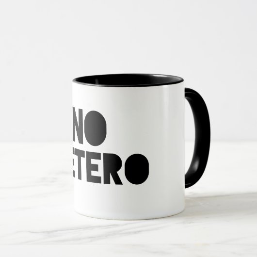 Mug Pas d'hétéros (Devant droit)