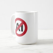 Mug Pas d'IA autorisée (Devant gauche)