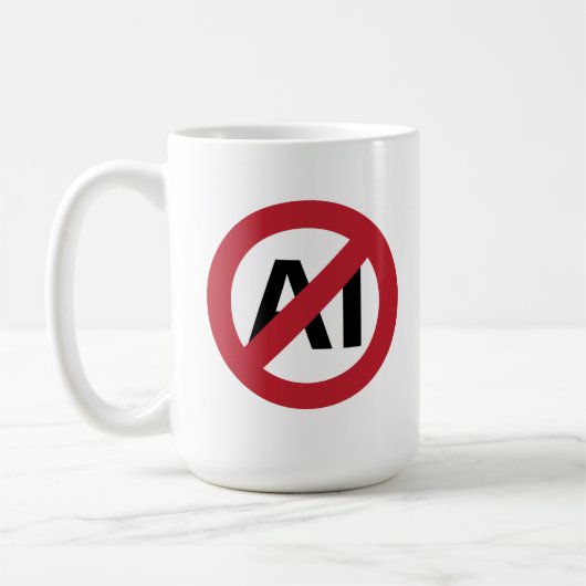 Mug Pas d'IA autorisée (Gauche)