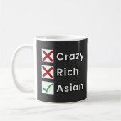 Mug Pas Fou, Pas Riche, Juste Asiatique (Gauche)