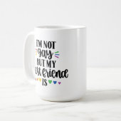 Mug Pas Gay Mon BFF est fière (Devant gauche)