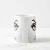 Mug Pas impressionné, yeux fabuleux visage drôle (Centre)