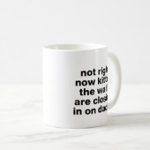 Mug Pas juste pas chat drôle disant sarcastique (Devant droit)