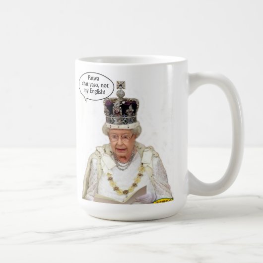 Mug Pas l'anglais de la Reine (Droite)