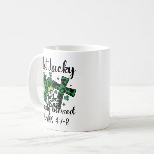 Mug Pas Lucky Juste Béni (Devant gauche)