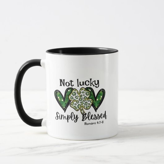 Mug Pas Lucky, Simplement Béni Lucky Charm St Patrick (Gauche)