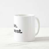 Mug Pas méchant. Juste honnête (Devant droit)