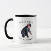 Mug Pas mon cirque, pas mes singes | Singe à l'aquarel (Gauche)