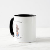 Mug Pas mon Cirque Pas mes Singes | Singe à l'aquarell (Devant gauche)