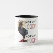 Mug Pas mon coop, pas mon caca (Centre)