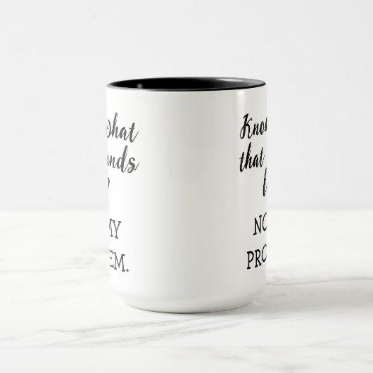 Mug Pas mon problème drôle (Centre)