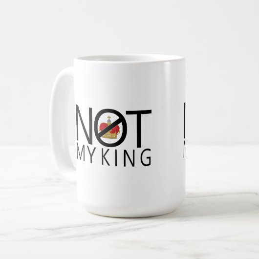 Mug Pas mon roi (Devant gauche)