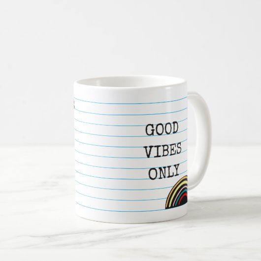 Mug Pas plus affirmation positive de Stinkin de' (Devant droit)