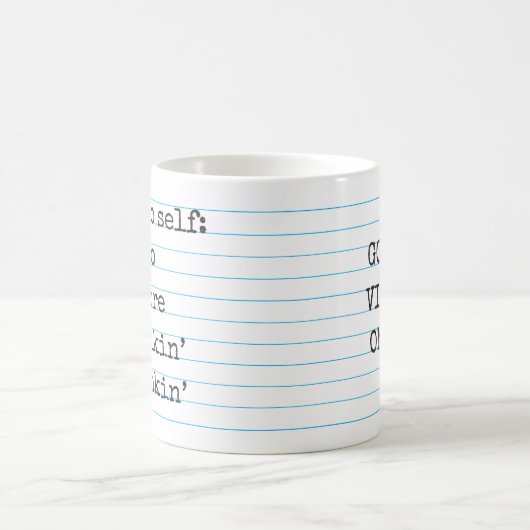 Mug Pas plus affirmation positive de Stinkin de' (Centre)