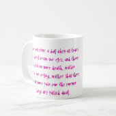 Mug Pas plus de larmes - le Cancer suce (Devant gauche)