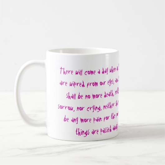 Mug Pas plus de larmes - le Cancer suce (Gauche)