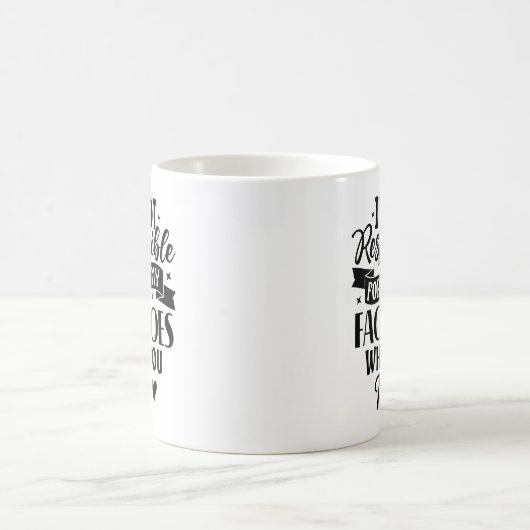 Mug Pas responsable drôle offensive sarcastique (Centre)
