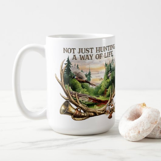 Mug Pas seulement la chasse — Un mode de vie (Avec donut)