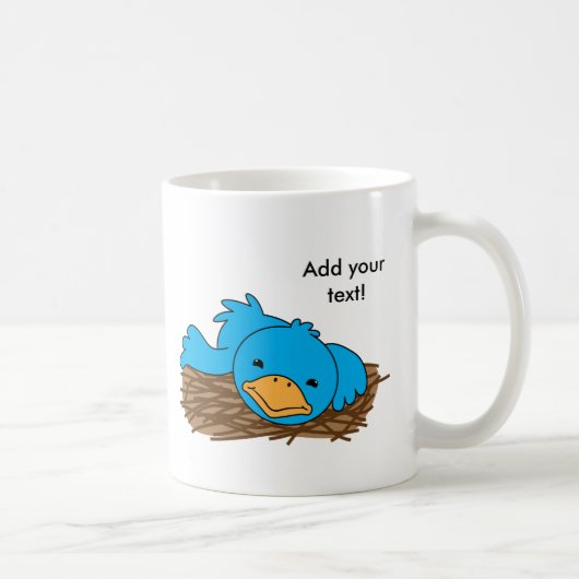 Mug Pas si tôt que l'oiseau (Droite)
