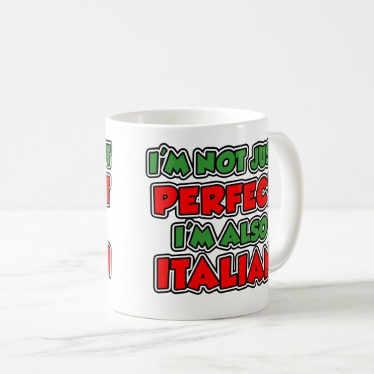 Mug Pas simplement Italien parfait (Devant droit)