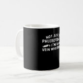 Mug Pas simplement Whisperer de veine de Phlebotomist (Devant gauche)