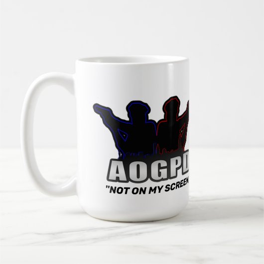 MUG "PAS SUR MA BOGUE D'ÉCRAN" (Gauche)