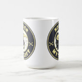 Mug Pas sur mon poste Grim Reaper Citation d'Halloween (Centre)