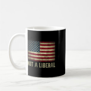 Mug Pas un drapeau libéral vintage Usa 4 juillet conse
