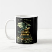 Mug Pas un rat de bibliothèque fantaisie drôle lisant  (Gauche)