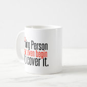 Mug Pas une personne de matin ne fait pas même… (Devant gauche)