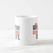 Mug Pas une personne de matin ne fait pas même… (Centre)