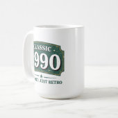 Mug Pas vieux, juste rétro vintage 90 (Devant gauche)