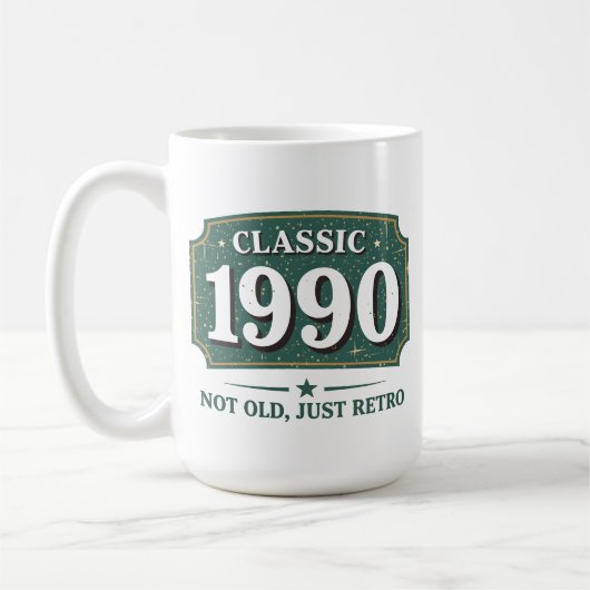 Mug Pas vieux, juste rétro vintage 90 (Gauche)