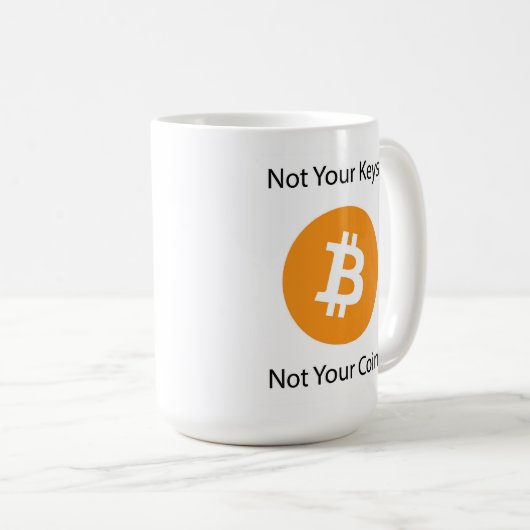 Mug Pas vos clés, pas vos pièces (Devant droit)