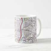 Mug Paso Robles, Californie Carte (Devant droit)