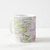 Mug Paso Robles, Californie Carte (Devant gauche)