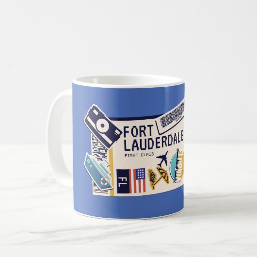 MUG PASS FORT LAUDERDALE FLORIDA USA (Devant gauche)