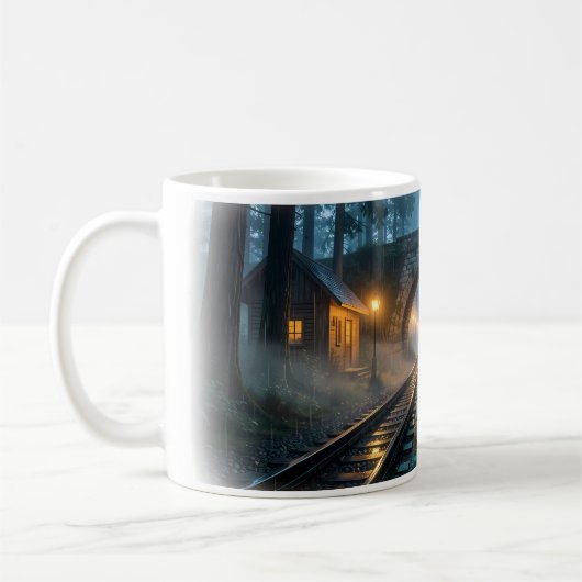Mug Passage Lanterne de la Forêt Brumeuse de Chemi (Gauche)