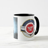 Mug Passager Pacifique 4 cyan de vapeur du Missouri (Devant droit)