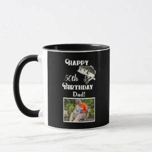 Mug Passe-temps bas de poissons de cinquantième