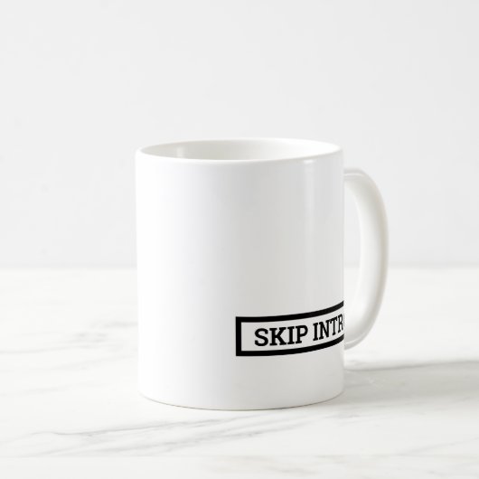 Mug Passer l'entrée (Devant droit)