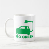 Mug Passez au vert ~ Conduisez des voitures électrique (Gauche)
