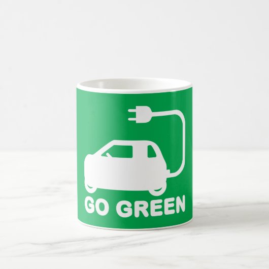 Mug Passez au vert ~ Conduisez des voitures électrique (Centre)