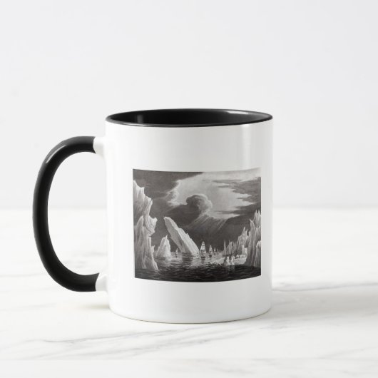 Mug Passez par la glace, gravée par D. Havell (Gauche)