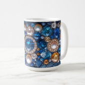 Mug Passez Précieux Gems Diamonds Sapphires Pearls (Devant droit)