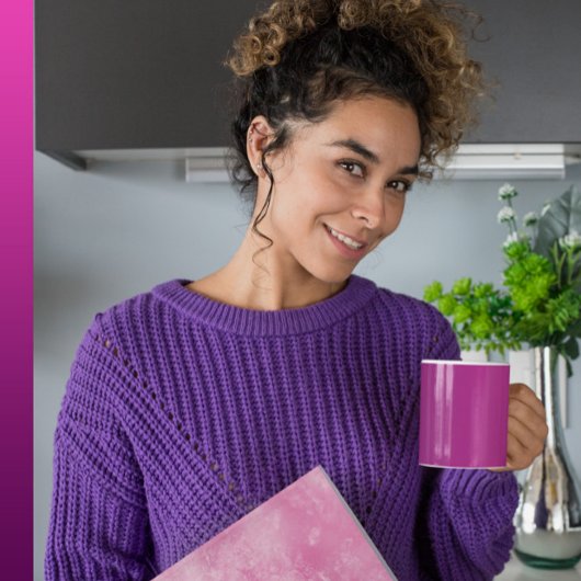 Mug Passion de prune - Elégante Plum Magenta Gradient 