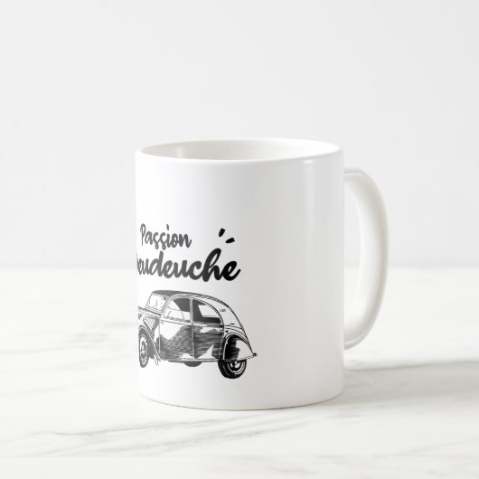 Mug  Passion deudeuche - 2CV (Devant droit)