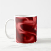 Mug Passion Rouge Romantique Faux Satin (Gauche)