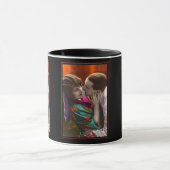 Mug passionate couple vintage retro (Centre)